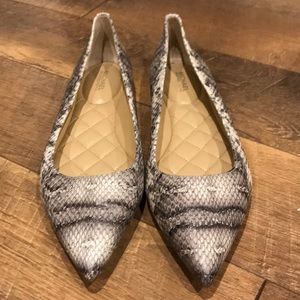 Michael Kors snake print flats.